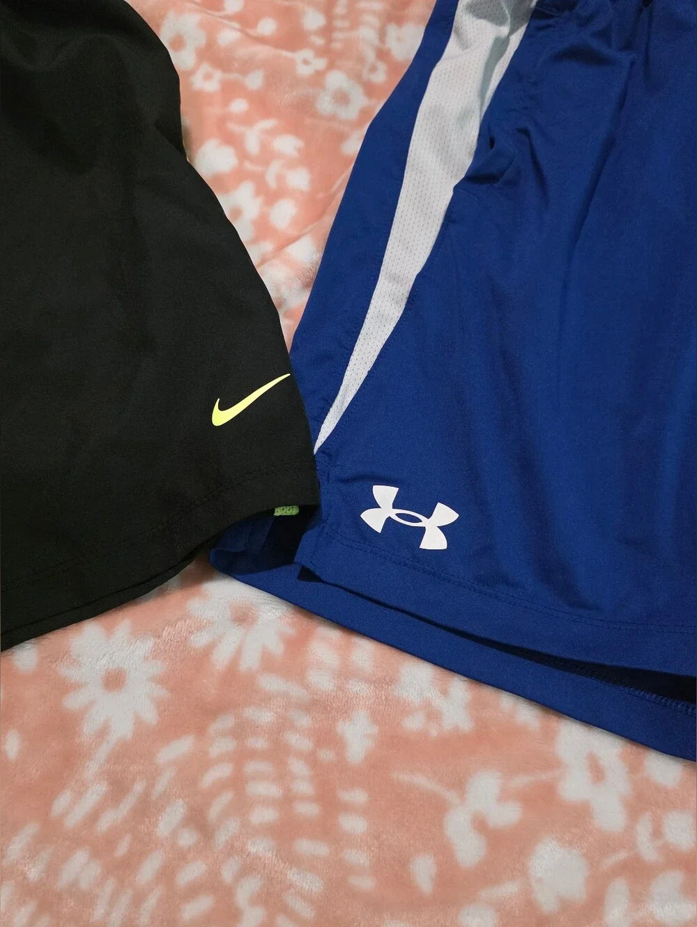 Under Armour Royal Blue and Black Nike Boys' Athletic Shorts